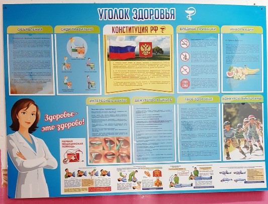 Уголок здоровья Уголок здоровья